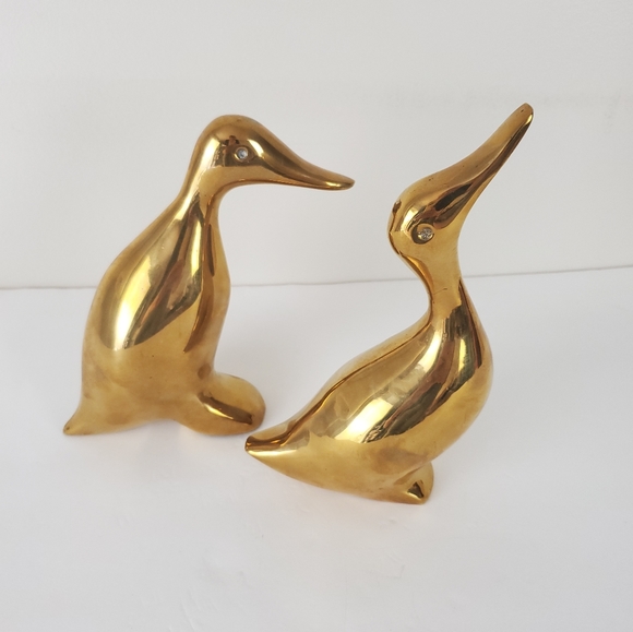 Vintage Other - Vintage brass ducks, set of 2